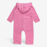 Towelling  Pink Giraffe All-In-One