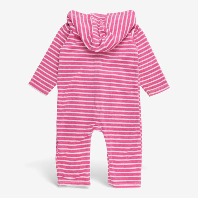 Towelling  Pink Giraffe All-In-One
