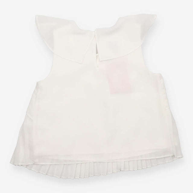 Sleeveless Top Chiffon White
