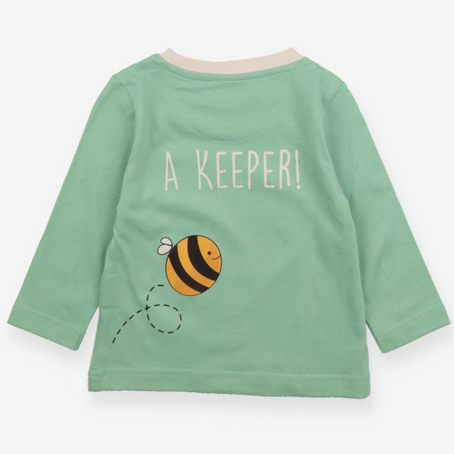 T-shirt Green Bee Kind 'keeper'