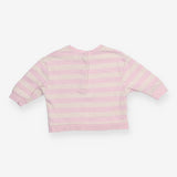 Jersey Sweater Pink and Cream Stripe