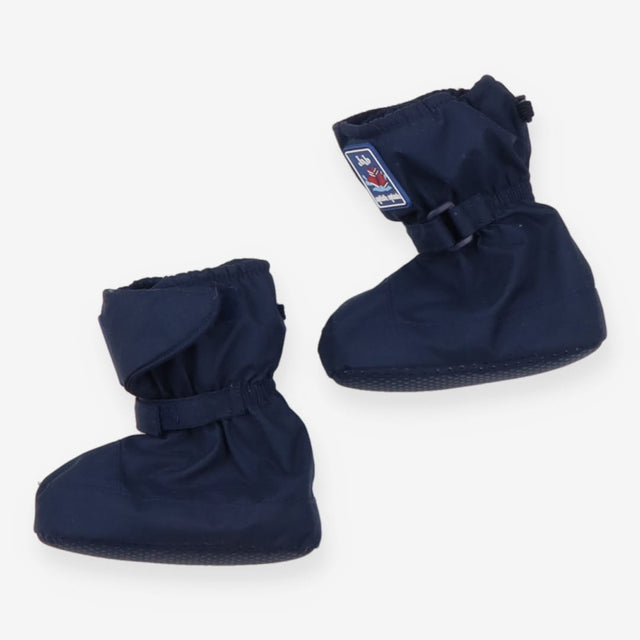 Navy Striped Fleece Lined Waterproof Booties