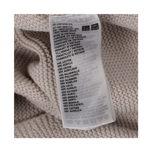 Moss Stitch Knit Sweater | Light Grey