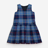 Pinafore Dress School Blue Tartan