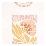 Tee SS cream Flower Stop and Smell