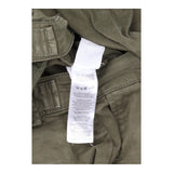 Trousers Khaki Green Cotton Chino Tapered Fit