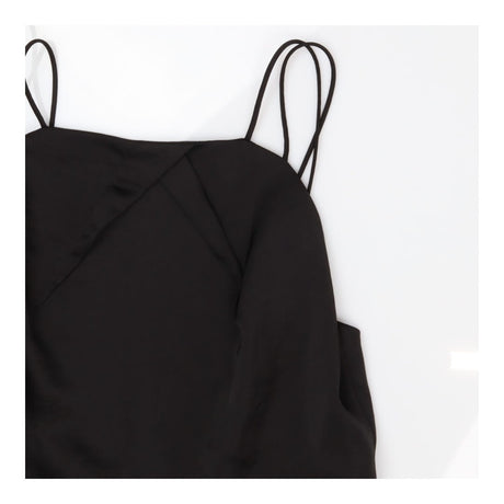 Reiss Rosalie Black Strappy Cross Back Wide Leg Ta