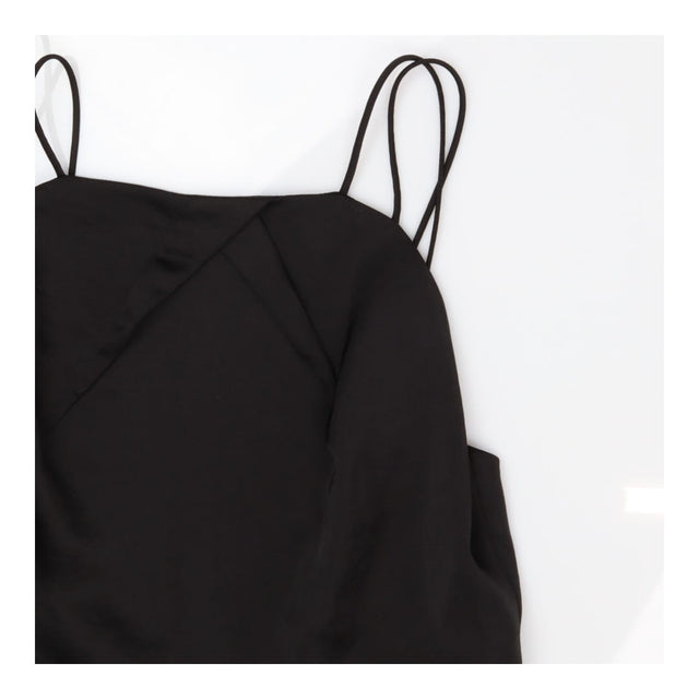 Reiss Rosalie Black Strappy Cross Back Wide Leg Ta