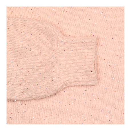 Jumper Pink Sequin Crew Neck Long Sleeve Knit