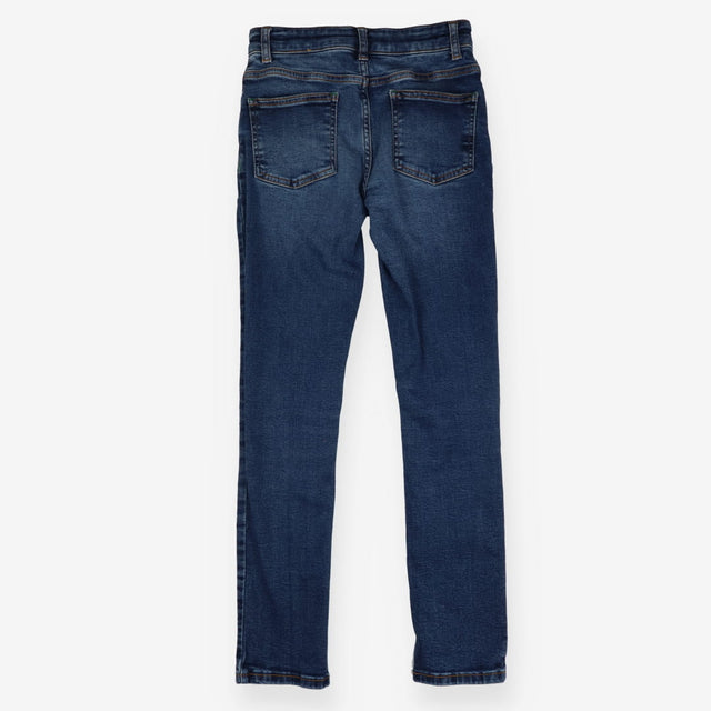 Jeans blue skinny green stitching
