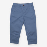 Blazey Blue Tapered Chino Trousers Cotton Stretch