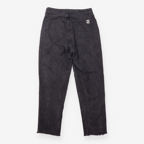 Carter Washed Black Wide-Leg Jeans