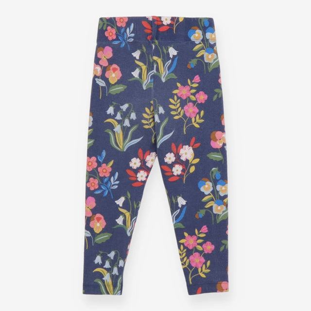 Legging navy with multi colour flowers