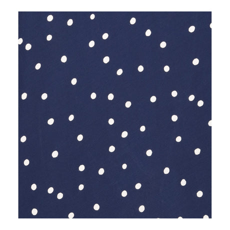 Midi Skirt Polka Dot Button Detail Navy