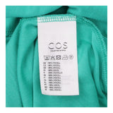 Midi Dress Turquoise Green Short Sleeve Relaxed A-