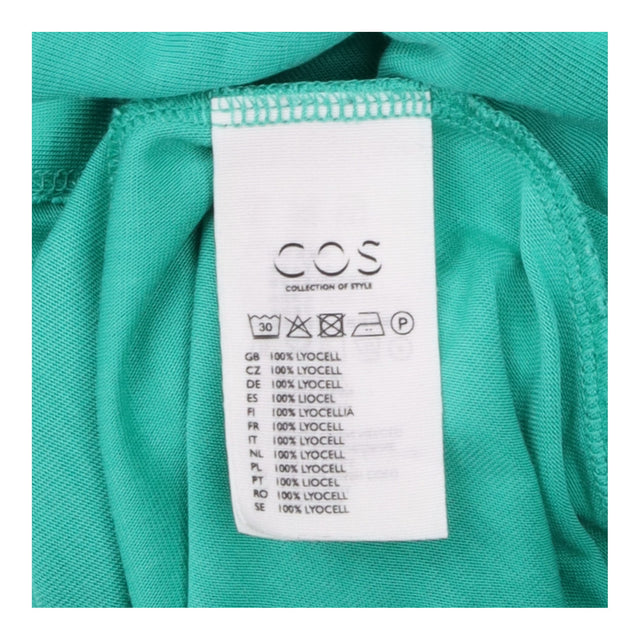 Midi Dress Turquoise Green Short Sleeve Relaxed A-