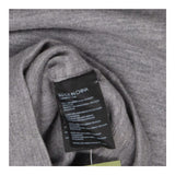 Grey Funnel Neck Merino Wool Sleeveless Dress