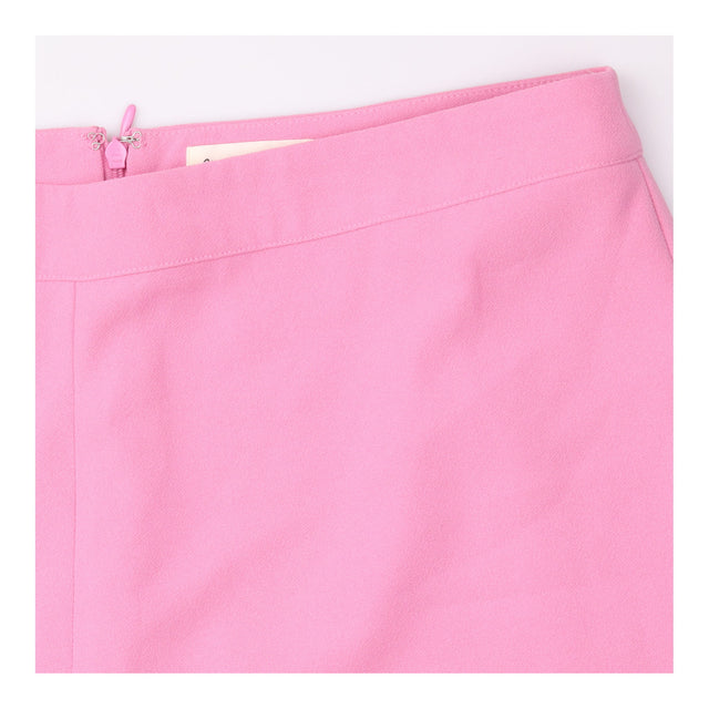 QUERY Wide Leg Trousers Pink Tailored High Waist