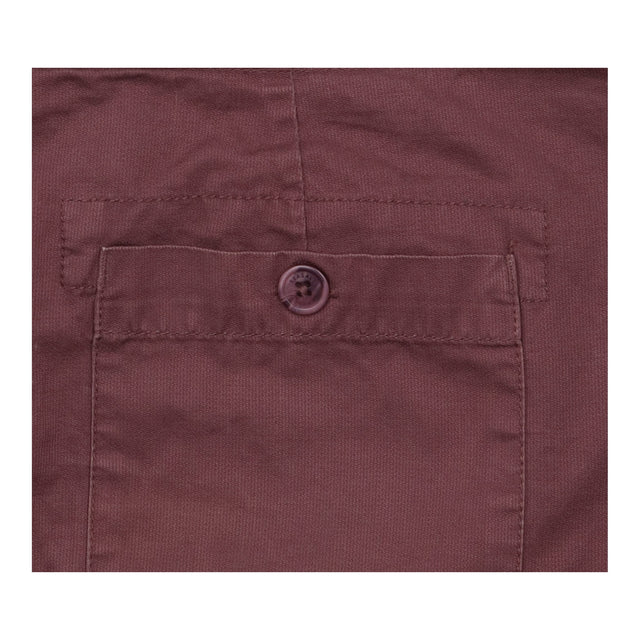 Skirt Dusky Purple Cotton Casual Pockets Knee Abov