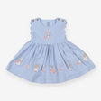 Dress chambray scalloped edges peter rabbit and fr