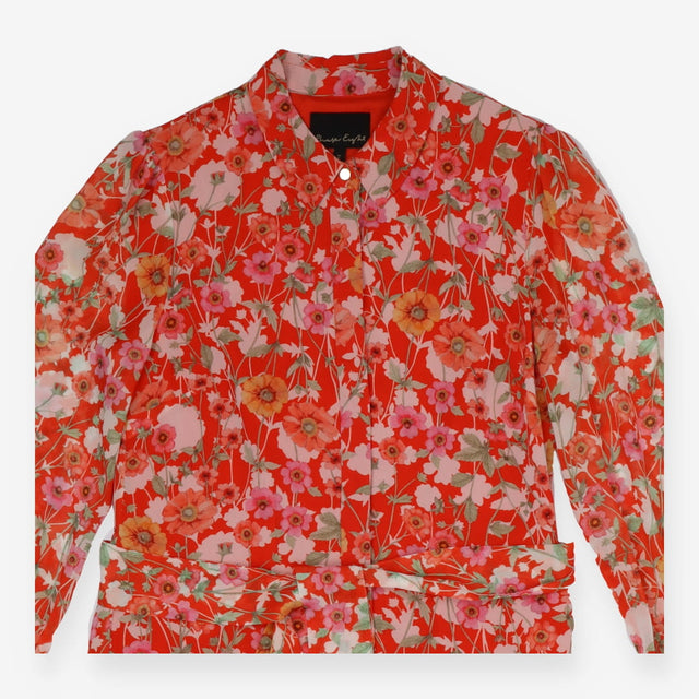 Lottie Floral Pleated Shirt Dress