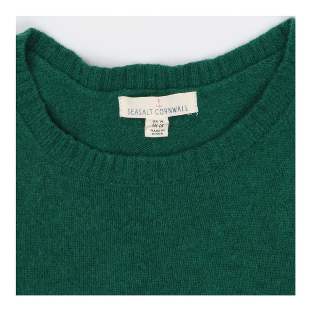 Seasalt Green Knitted Merino Wool Vest