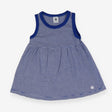 Dress Sleeveless Blue Stripe