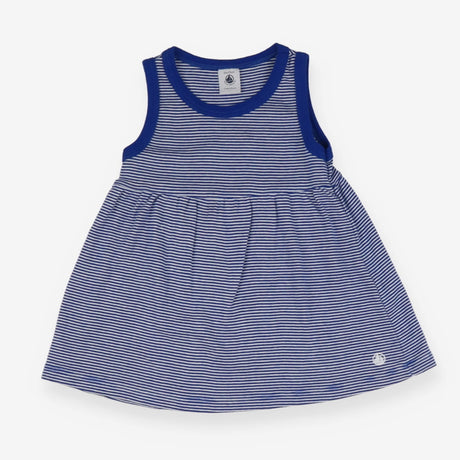 Dress Sleeveless Blue Stripe