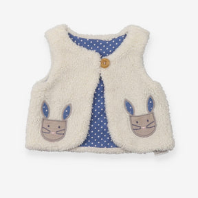 Fur Gilet with bunny pockets
