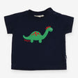 Navy T-shirt Dinosaur Applique