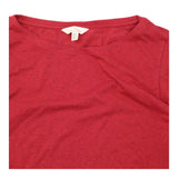 Easel Top Berry Red Long Sleeve Organic Cotton