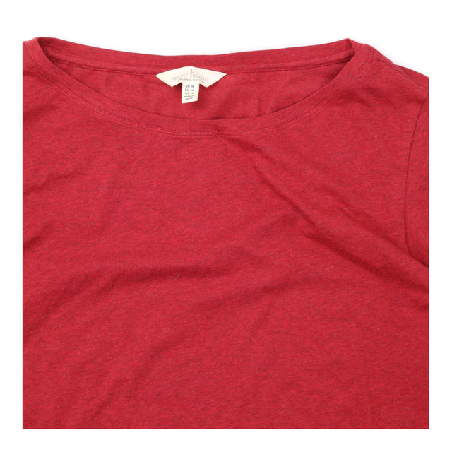 Easel Top Berry Red Long Sleeve Organic Cotton