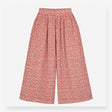 Wide Leg Trousers Floral Print Pleated High Waist