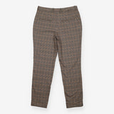Checked Trousers grey Camel Tapered Slim Leg
