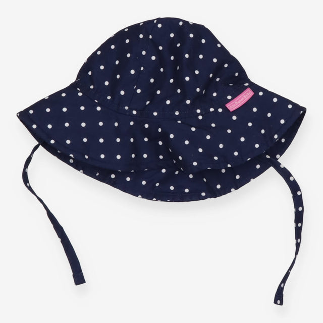 Navy Polka Dot Sun Hat 