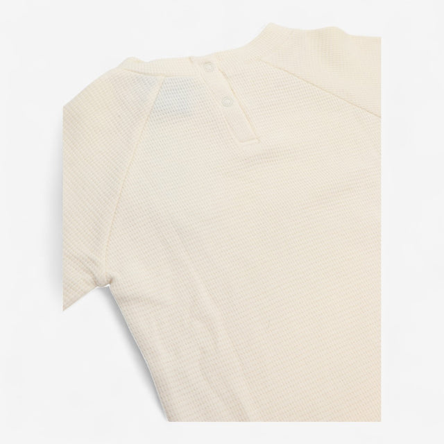 Top Long Sleeve Cream waffle