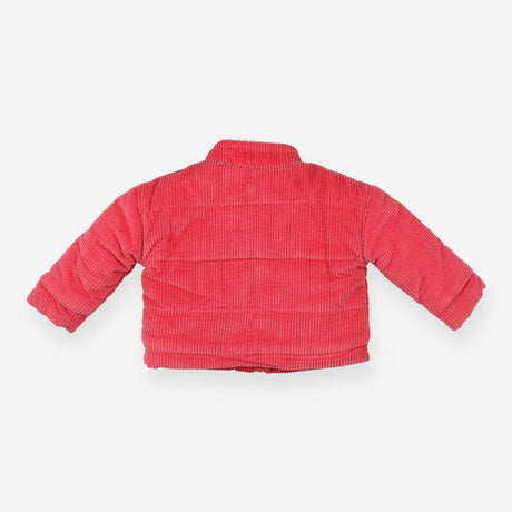 <7 For All Mankind> Cord red jacket with fleece
