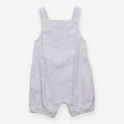 Blue and white stripe dungarees with pocket