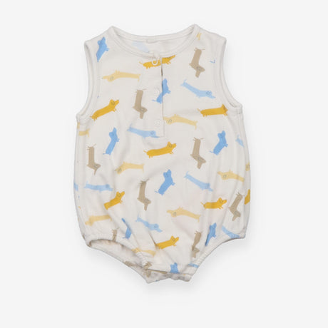 White Sausage Dogs Romper 