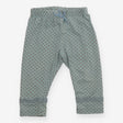 Leggings green brown spot lace leg