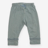 Leggings green brown spot lace leg
