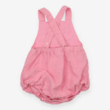 Romper pink white embroidery butterflies