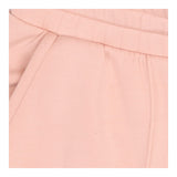 Wide-Leg Joggers in Pink Premium Interlock Jersey 