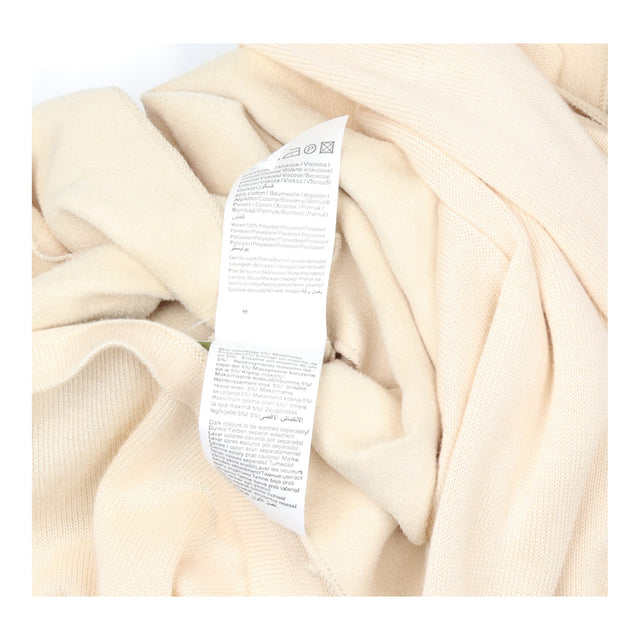 Beige Fine Knit Vega Drapey Open Front Waterfall C