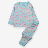 Pyjamas blue pink unicorns jersey
