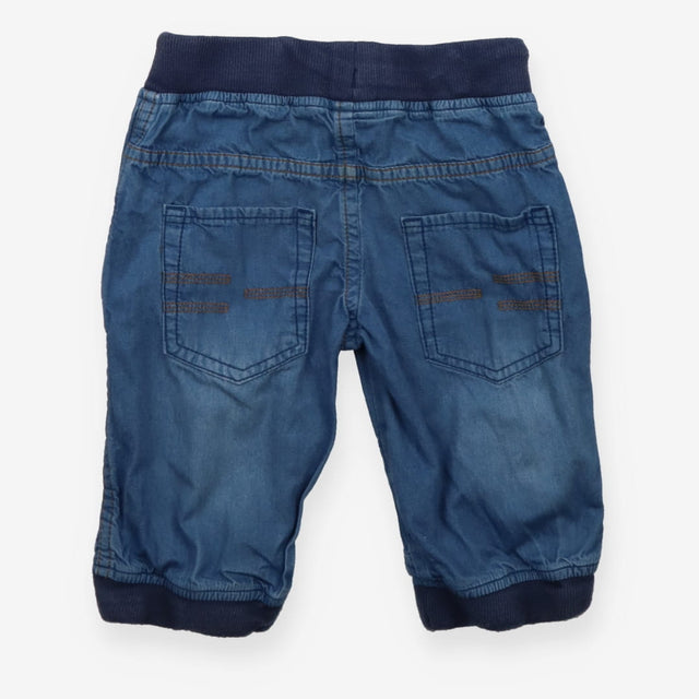 Jeans blue stretch waist cuffs