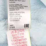 Blue fleece pramsuit