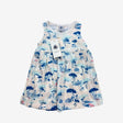 White and Blue Beach Dress