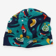 Beanie hat navy space and aliens 
