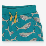Shorts shark with yellow drawstring